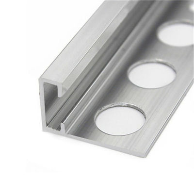 De geanodiseerde van de de Strook Vierkante Rand van de Aluminiumovergang van de de Tegelversiering van de Vloertegels van de het Aluminium dun Folie Versiering van de het Aluminiumrand