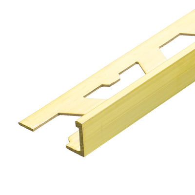 Meubilairgebruik 2.7m L-vormige de Tegelversiering van Messings Decoratieve Stroken