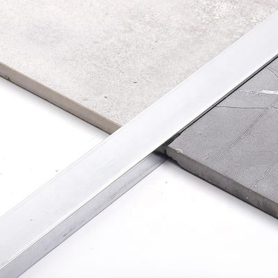 6mm de Zilveren van het het Triplexaluminium van de Muurvloer U-vormige Strook van de het Roestvrije staalovergang
