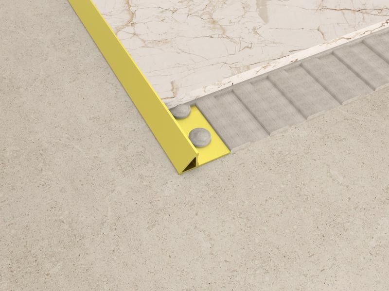 Het decoratieve Goud borstelde 304 van de de Strookmuur van de Roestvrij staalovergang de Versiering van het de Tegelprofiel