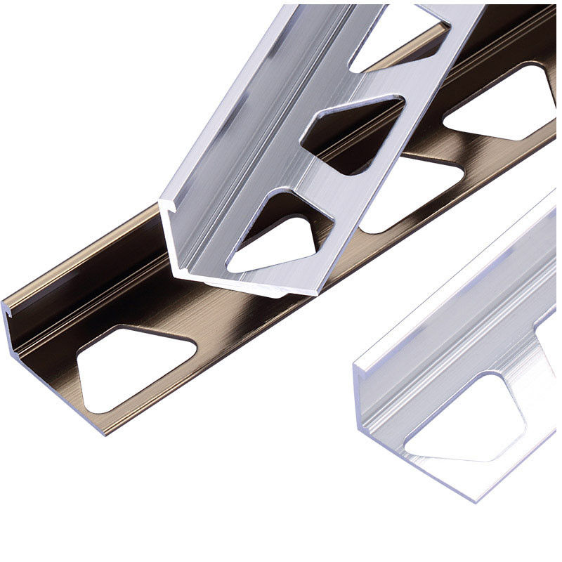 De vierkante van de de Tegelversiering van het Randaluminium van de de Badkamerstegel Witte Versiering van de het Metaalhoek