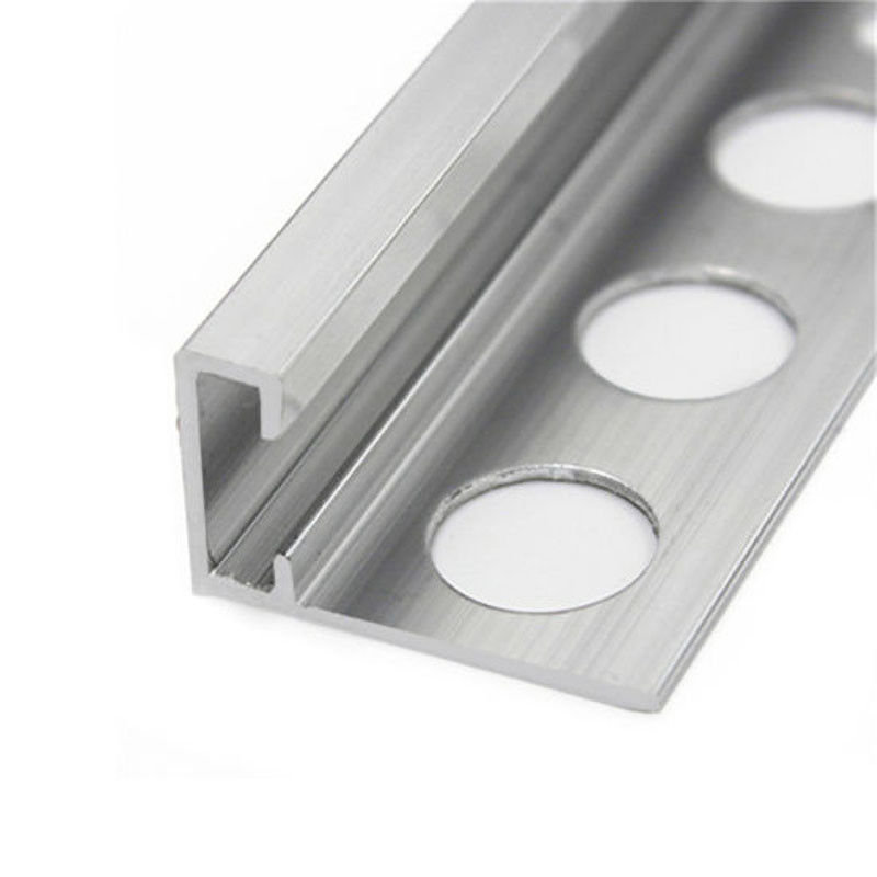 De geanodiseerde van de de Strook Vierkante Rand van de Aluminiumovergang van de de Tegelversiering van de Vloertegels van de het Aluminium dun Folie Versiering van de het Aluminiumrand
