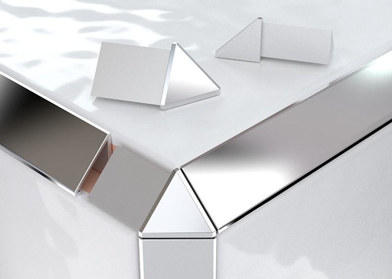 Van het de Strokenaluminium van de aluminiumrand van de de Tegelrand van de de Versieringshoek Sluitende de Randstroken