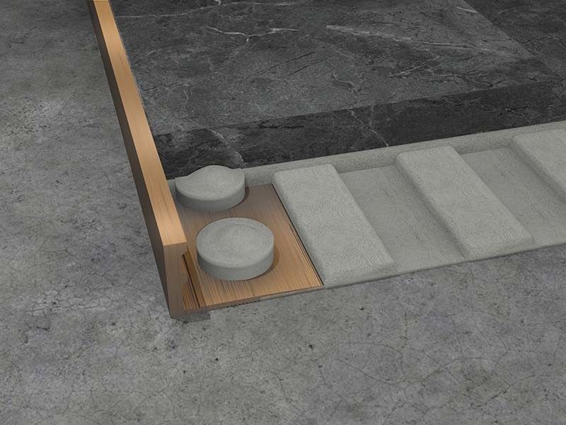 2.5m de Tegelhoek van de Roestvrij staal L-vormige Versiering In orde makende het Eindigen Strook 8 10mm