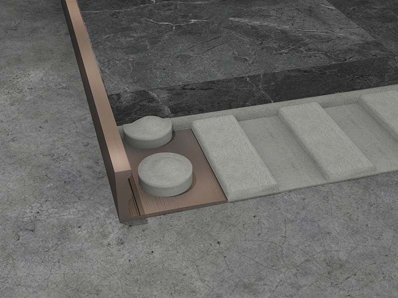2.5m de Tegelhoek van de Roestvrij staal L-vormige Versiering In orde makende het Eindigen Strook 8 10mm