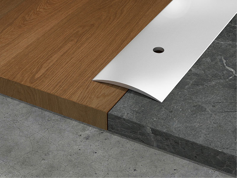Gestalte gegeven T ontzet Decoratieve Strook 10mm van de Aluminiumhoek Vloer Gebogen Dekkingsstrook