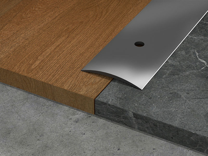 Gestalte gegeven T ontzet Decoratieve Strook 10mm van de Aluminiumhoek Vloer Gebogen Dekkingsstrook