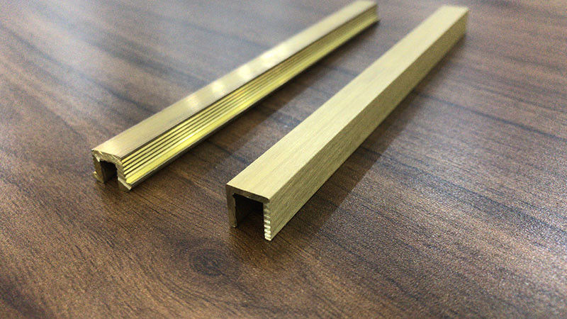 Decoratieve Messingsstrook 3mm de Moderne Versiering van de de Vloertegel van de Binnenhuisarchitectuurstemming