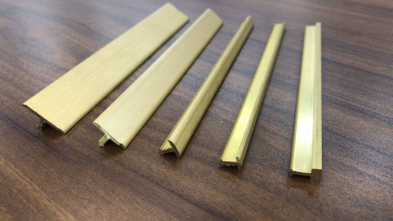 Decoratieve Messingsstrook 3mm de Moderne Versiering van de de Vloertegel van de Binnenhuisarchitectuurstemming