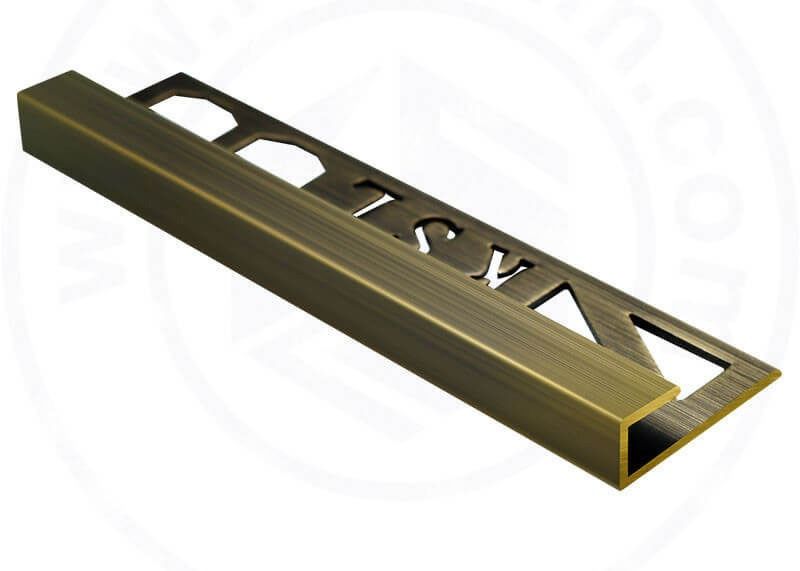 Van de het Messingstegel van het binnenhuisarchitectuur Luxueuze Messing Scherpende Strook Geborstelde Versiering 10mm