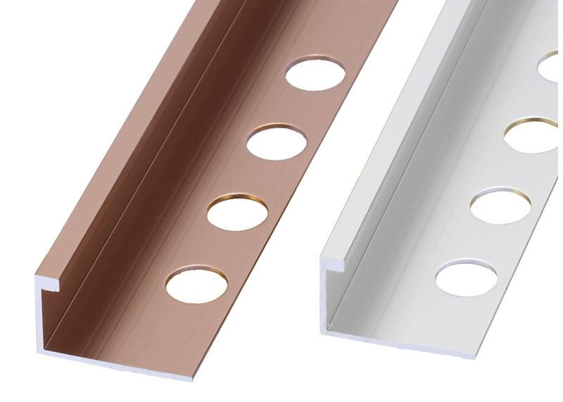 Decoratieve Metaal Binnenlandse Plint voor de Lijn Begrenzende Raad van de Aluminiumdekking voor Tegelversiering
