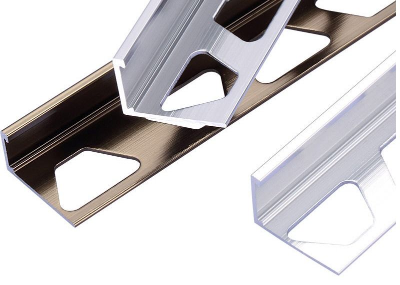 Decoratieve Metaal Binnenlandse Plint voor de Lijn Begrenzende Raad van de Aluminiumdekking voor Tegelversiering