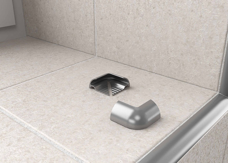 De antibotsingsstroken betegelen Ceramische Marmeren het Aluminiumstrook TUV van Bendable van de Stenenrand