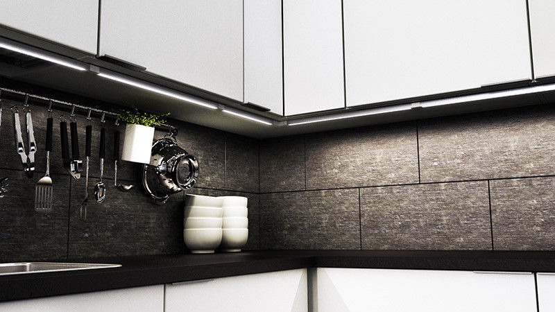 10mm Aluminium de LEIDENE Profielen voor Strook steekt Binnenlandse Verlichting met Berijpte Dekking aan