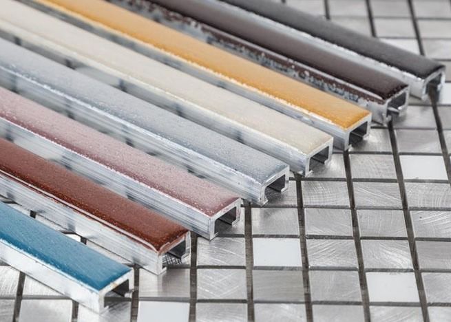 De Rand van de de Keramische tegelhoek van het aluminiumprofiel het Eindigen de Douane van de Versieringsfabriek