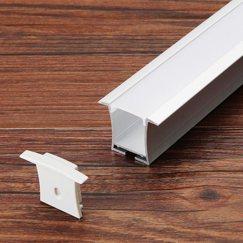 Van de de Hoekvorm van de uitdrijvings Zwarte 30 Graad het Aluminium LEIDENE Profielen 1m