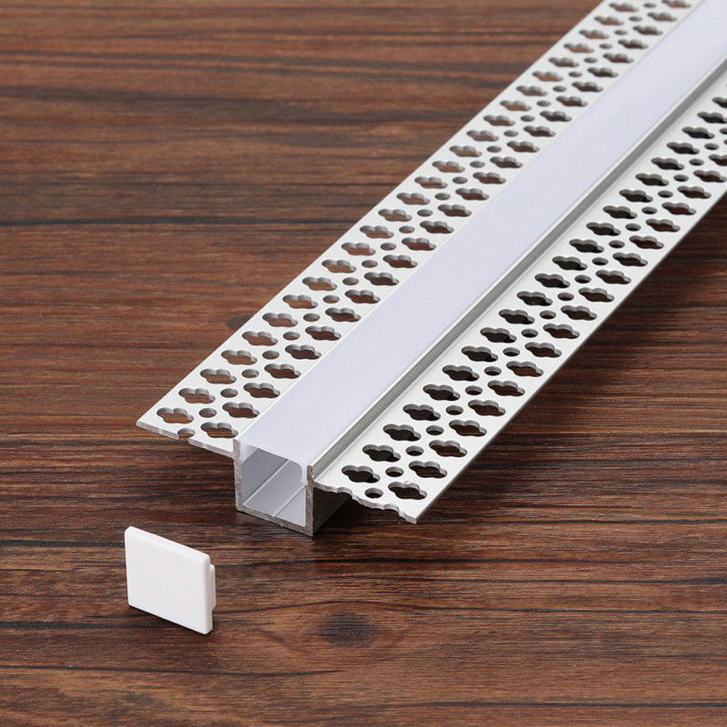 Van de de Hoekvorm van de uitdrijvings Zwarte 30 Graad het Aluminium LEIDENE Profielen 1m