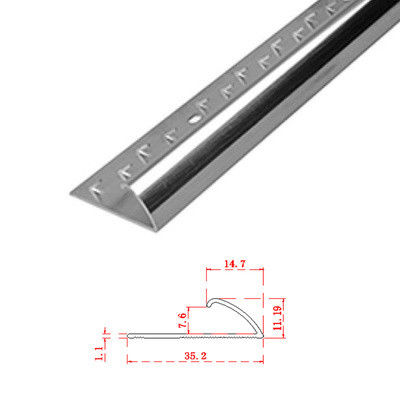 De Versiering van de het Tapijtrand van het aluminiummetaal 10mm de Deurdrempel van de Overgangsstrook