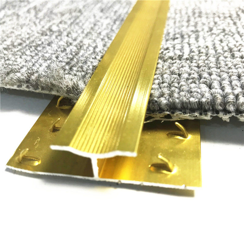 Van de de Tegelovergang van Chrome van tapijttoebehoren Zilveren van het de Strookaluminium het Tapijtversiering 2.5cm
