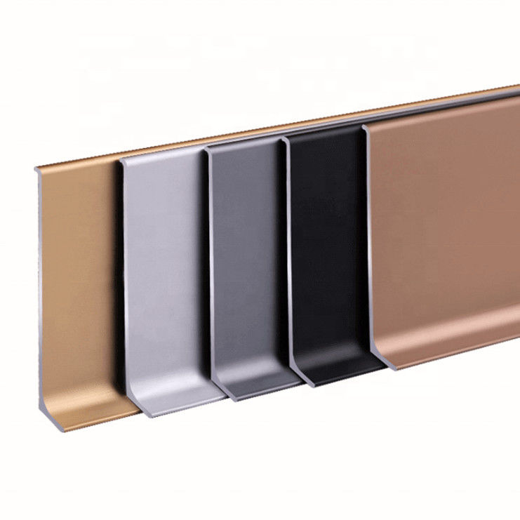 Van de de Raadsvinger van het vloer Decoratieve Aluminium Begrenzende Gezamenlijke de Plintentoebehoren
