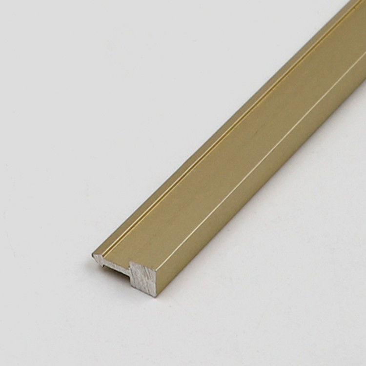 Aluminium die de Gouden Vorm van de de Tegelversiering T van de Aluminium Vierkante Rand anodiseren
