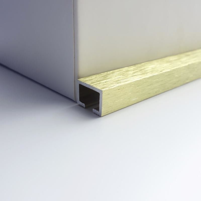 10MM Borstel Gouden ISO9001 van de Aluminium de L-vormige Versiering