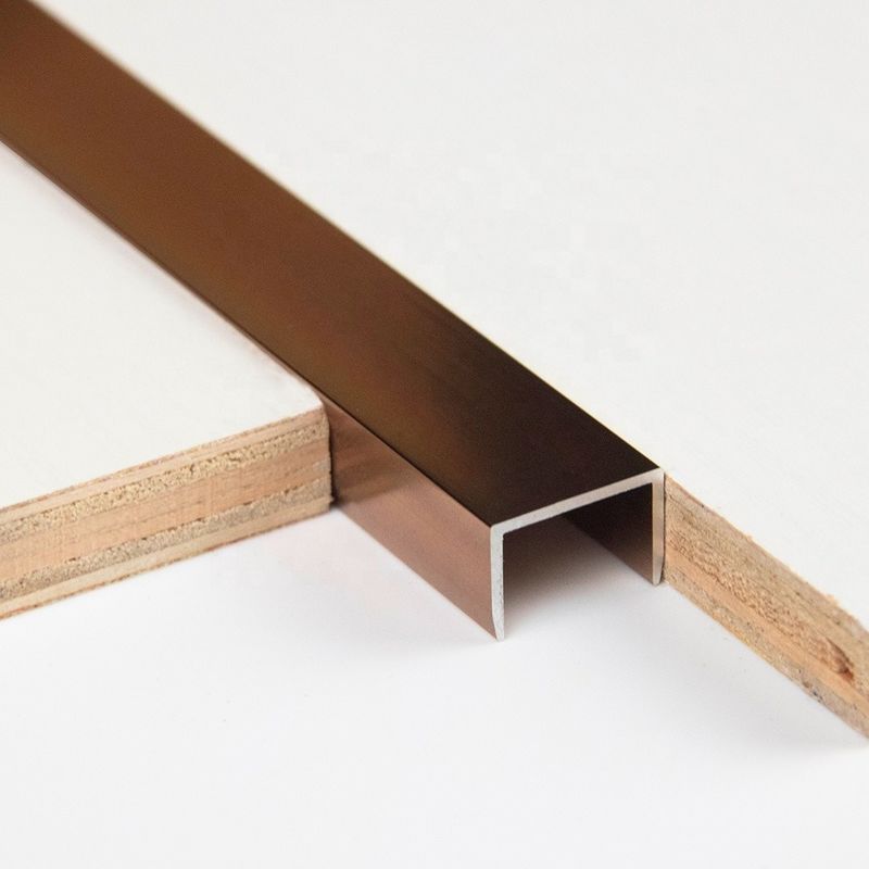 10MM Opgepoetste Decoratie van de de Tegelversiering van het Borstel de Gouden Aluminium