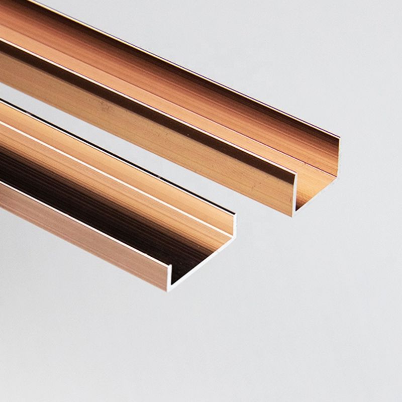 10MM Opgepoetste Decoratie van de de Tegelversiering van het Borstel de Gouden Aluminium