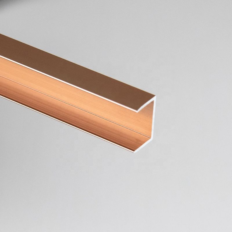 10MM Opgepoetste Decoratie van de de Tegelversiering van het Borstel de Gouden Aluminium