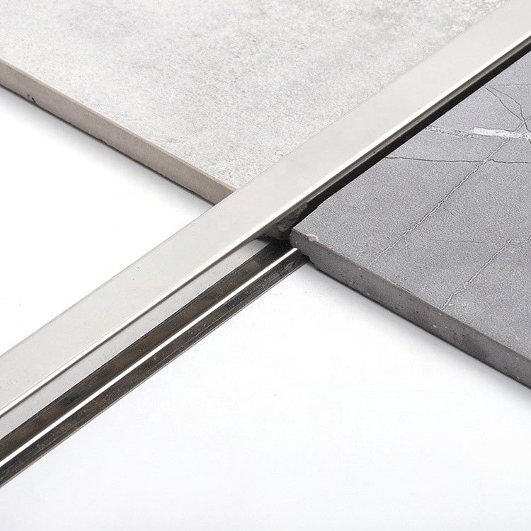 6mm de Zilveren van het het Triplexaluminium van de Muurvloer U-vormige Strook van de het Roestvrije staalovergang